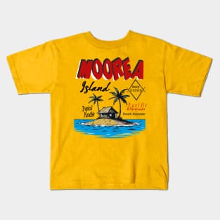 Moorea Island French Polynesia Kids T-Shirt